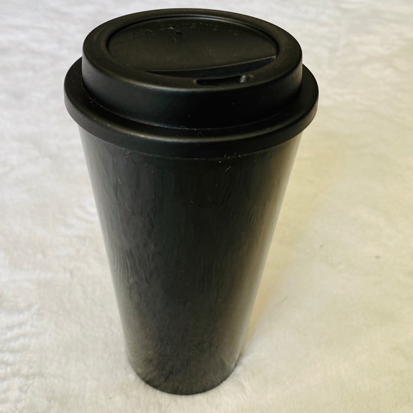 *NWOT* “Friends. Lipstick. Coffee.” Black Mug - Picture 2 of 6